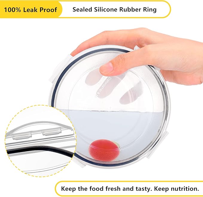 34 PCS Food Storage Container with Lid (17 Lids & 17 Containers) - Reusable Plastic Food Containers for Kitchen Storage and Organization BPA-Free Leakproof Meal Prep Container with Labels & Pen