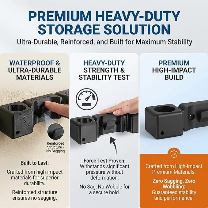 Wall Mount Storage Holder Organizer for Levoit LVAC-200 Cordless Vacuum,Space-Saving Accessory Docking Station Bracket for Extension Wand,Floor Brush&Crevice Tools,Stable&Compact,Easy Installation