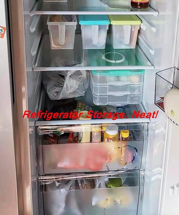 Egg Storage Container for Refrigerator, 3-Layer Deviled Egg Tray, Stackable Fridge Egg Organizer with Lid and Handle, Extra Large Holder, 60 Count Eggs Keeper(transparent 3 layer)