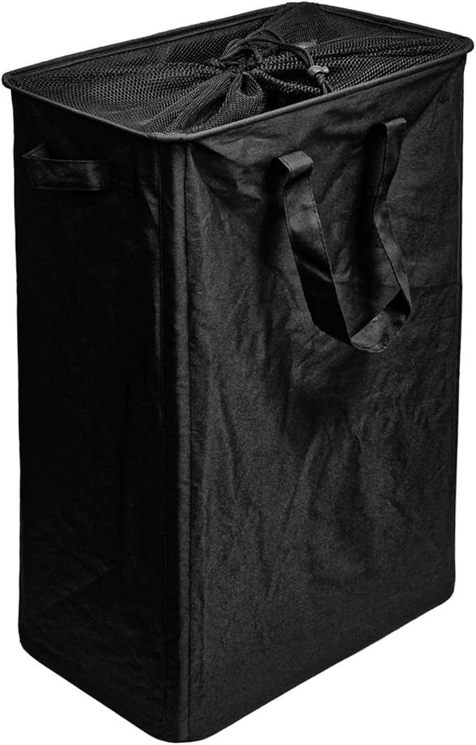 Slim Laundry Basket, 19.8 Gallons(75L) Thin Laundry Hamper with Handles, Collapsible Dirty Clothes Hamper for Laundry Room Dorm Bedroom