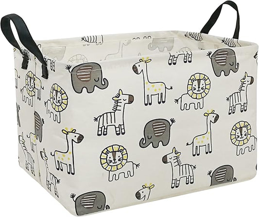MAIZMZ Baby Gift Storage Basket Collapsible Nursery hamper Organizer Bin Waterproof Toy Box for Organizing Home/Dorm/Kitchen/Pet/Office/Closet/Shelf/Room decor