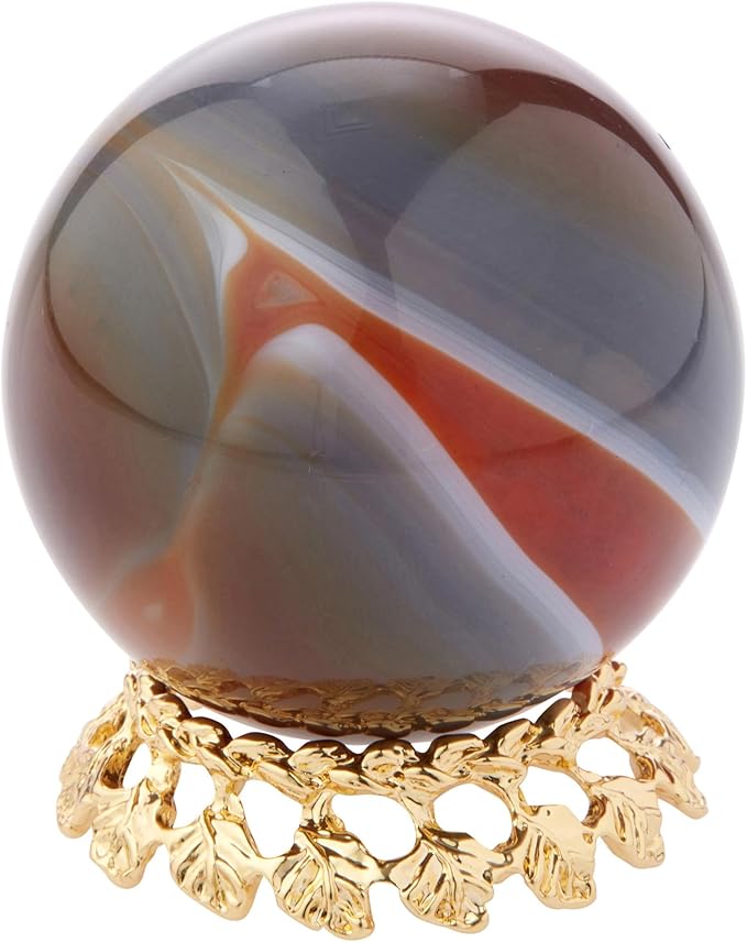 Bard's Gold-toned Egg Stand/Holder, Leaf Motif, 1.125" Diameter