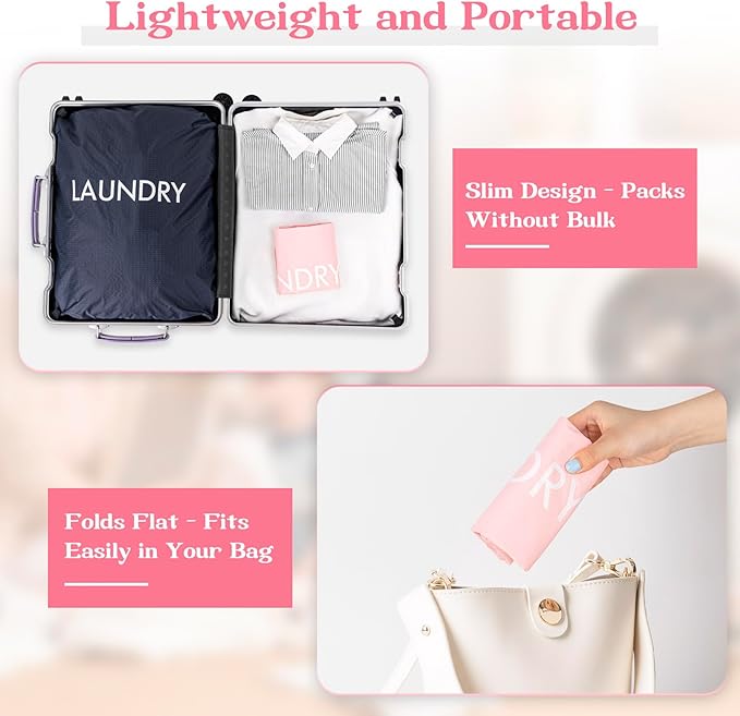 MissBoy 120L Heavy Duty Nylon Laundry Bag with Shoulder Handles, Tear-Resistant & Splash-Proof Dirty Clothes Storage Pouch for College Dorms, Laundromat & Beach Travel, Foldable & Washable