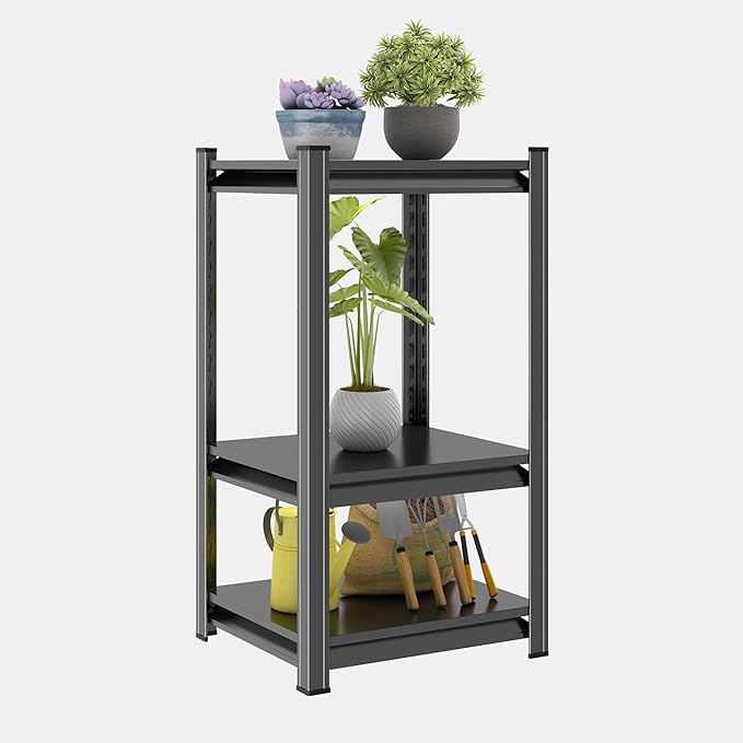 3-Tier Storage Shelves, Adjustable Shelves，KitchenStorage Standing Baker's Racks, Shelving Unit for Kitchen, Living Room, Dinning Room, Coffee Bar (31.5'H×16'W×16'D)