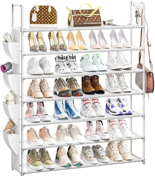 OYREL Shoe Rack 7 Tier Shoe Organizer Shoe Storage 28-35Pairs Shoe Rack for Closet Shoe Rack Organizer Entryway Shoe Holder Space Saving Shoe Shelf Shoe Stand Large Tall Shoe Tower Garage