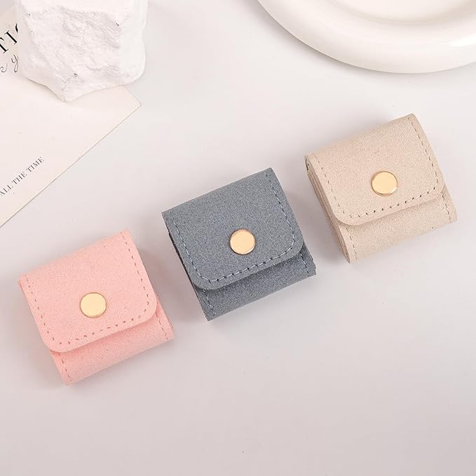 3 Pack Mini Jewelry Organizer, Travel Jewelry Case, Foldable Multifunctional Travel Jewelrys Pouch for Earrings, Necklaces, Rings, Chain Bracelets, Brooches