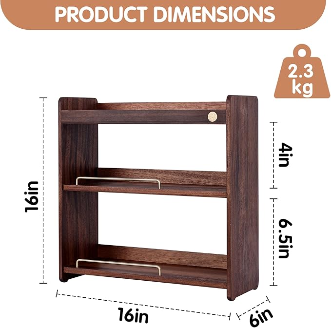 Coffee Mug Holder Wooden Cup Rack Mug Display Shelf Coffee Cup Holder for Countertop with 3 Tier Wood Coffee Mugs Holder for Kitchen Coffee Cup Storage