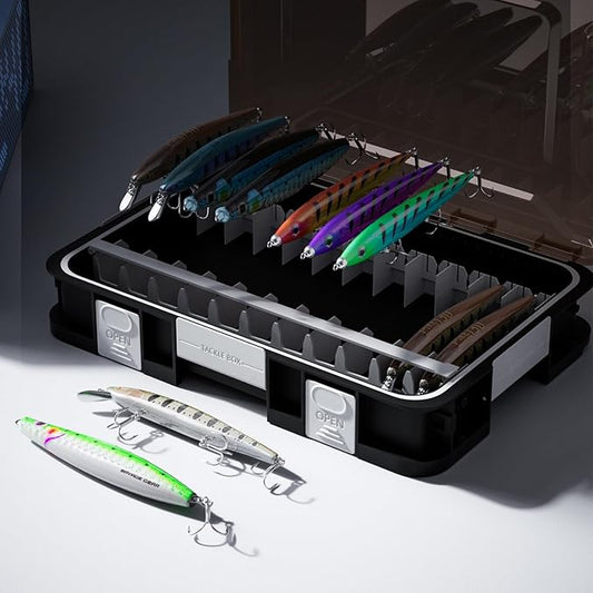 2300 Lure Organize Effortlessly Easy Storage for VIB, Minnow, Pencil Lures, DIY Modular System for Ultimate Customization Gift for Any Angler! (2300-3 MINNOW PENCIL Storage 11pcs)