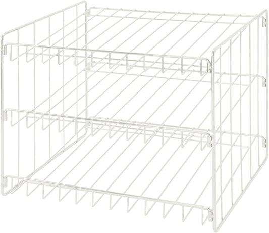 Kitchen Details 3 Tier Can Storage Organizer Rack in White