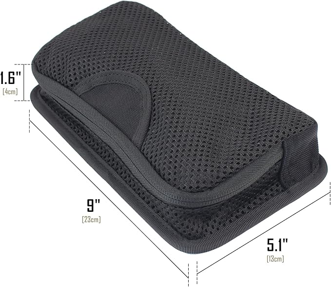 LIVANS Tactical Mesh Zipper Pouch, Modular Insert Panel Organizer EDC Utility Storage Pocket with Hook-N-Loop Fasteners for Backpack Bag Accessories