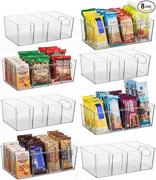 Pantry Organizers and Storage, Cabinet Organizer Kitchen Organizers and Storage - Fridge Organizer, Drawer Organizer & Snack Organizer - Refrigerator Organizers and Storage, Cupboard Shelf Organizer