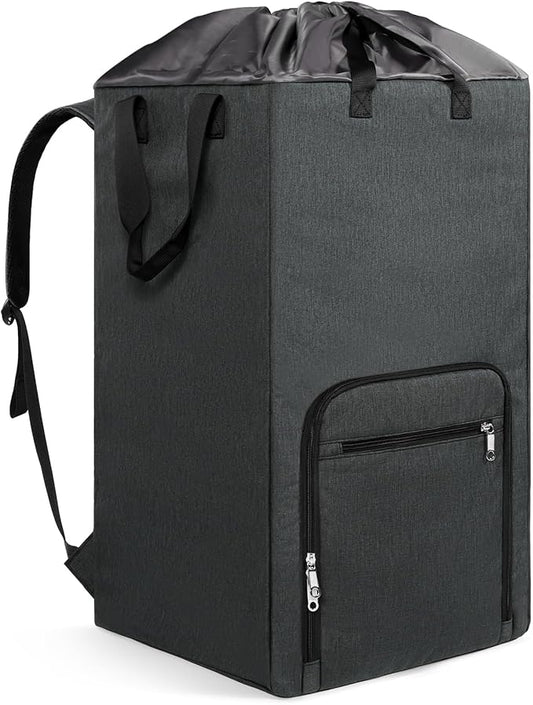 Bukere Laundry Backpack for College Students Dorm Essentials, Extra Large 90L Hanging Bag with Adjustable Shoulder Straps, Portable Laundry Tote for Apartment, Laundromat, Travel