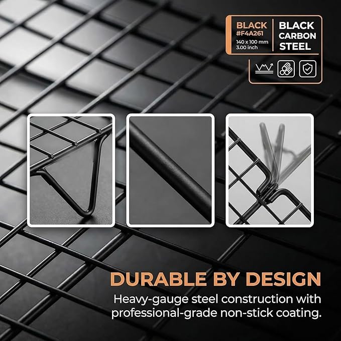 4-Tier Collapsible Cooling Racks, Detachable Wire Cooling Rack Stackable Drying Rack for Cookie Bread Pizza Baking (2Tier)