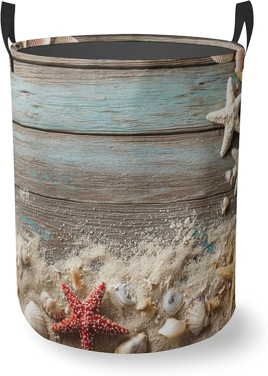 Laundry Basket With Handle, Dirty Clothes Laundry Hamper, Oxford Cloth Bin Storage Organizer for Toy Collection