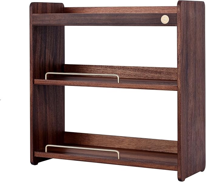 Coffee Mug Holder Wooden Cup Rack Mug Display Shelf Coffee Cup Holder for Countertop with 3 Tier Wood Coffee Mugs Holder for Kitchen Coffee Cup Storage