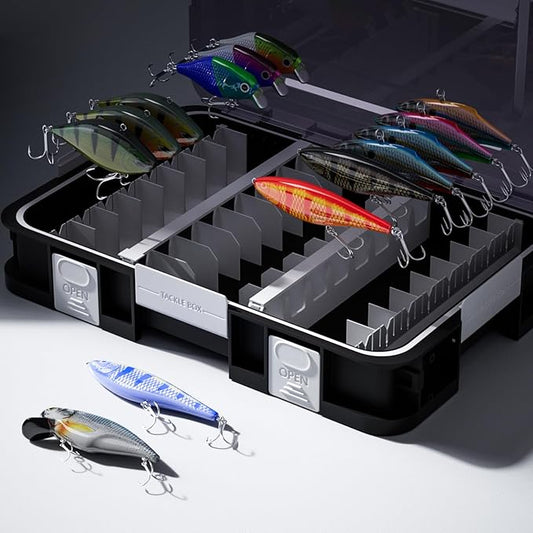 2300 Lure Organize Effortlessly Easy Storage for VIB, Minnow, Lures, DIY Modular System for Ultimate Customization Gift for Any Angler! (2300-1 Small Minnow Storage 16pcs)