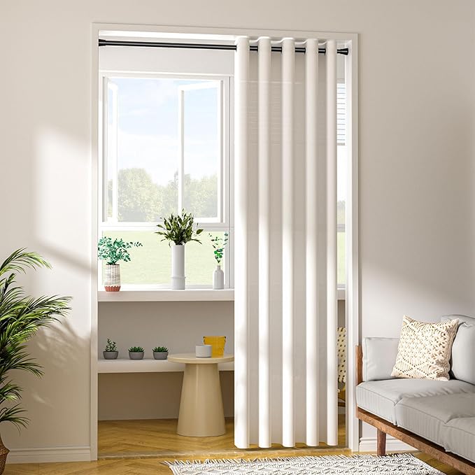 Shower Tension Curtain Rod Black 45 to 77 Inch Spring Tension Curtain Rod Shower Rod Non Slip Shower Curtain Rod No Drilling 1pcs for Windows Adjustable Tension Rods of Curtain Window Closet Kitchen