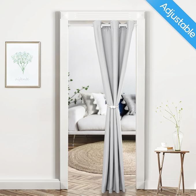 4pack Spring Tension Rods 18-36 Inch Adjustable White Tension Rod Spring Rod Extendable Short Curtain Rod Spring Loaded Curtain Rods Tension Rod for Curtains,Closet,Kitchen