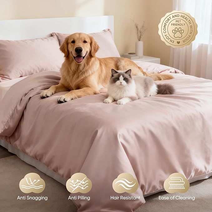TWK 1200 Thread Count 100% Egyptian Cotton Sheets Bed Set,Thickness,Long-Lasting Durability,Resists Pilling,Deep Pocket Up to 18",with a Laundry Bag (Sand, Full)