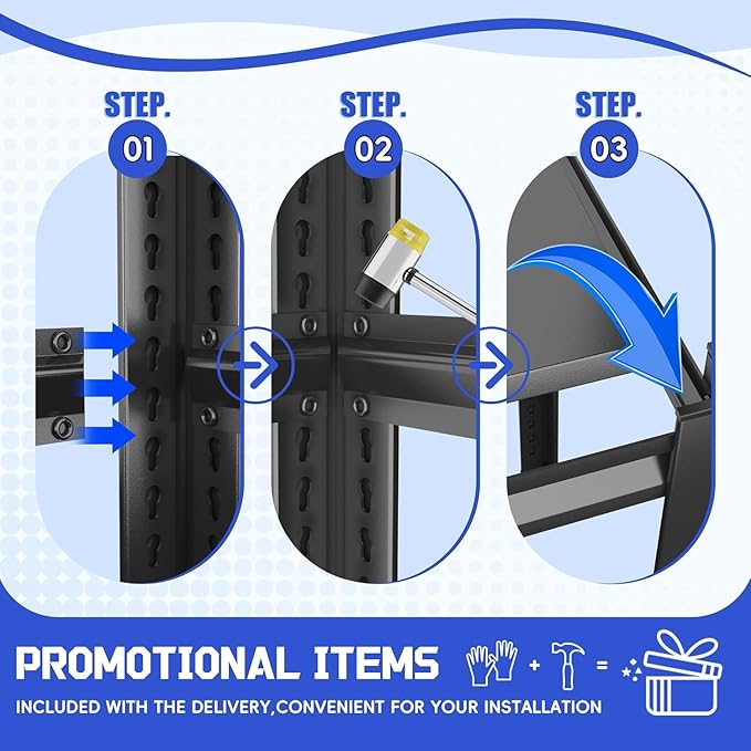 2 Tier Storage Shelves Small Shelves Metal Shelf Organizer Unit Adjustable Steel Shelving for Shop, Warehouse, Basement, Kitchen, Bedroom, Garage, Black, 16" W X 16" L X 22" H