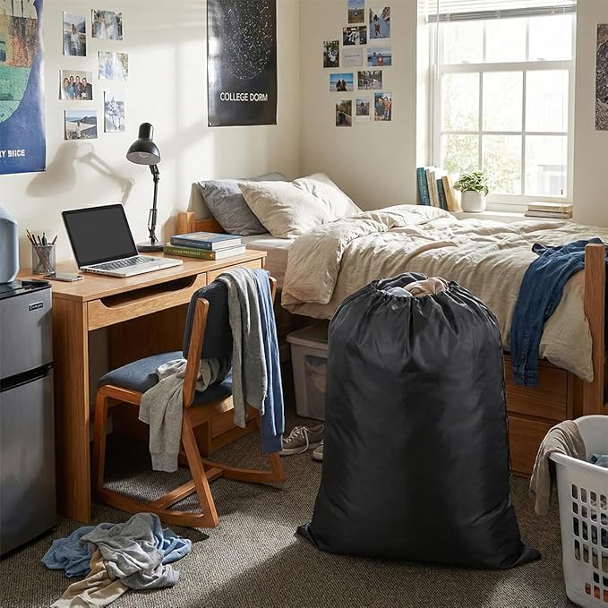 Multipurpose Extra Large Laundry Bag Storage Bag (37"x47", Black)