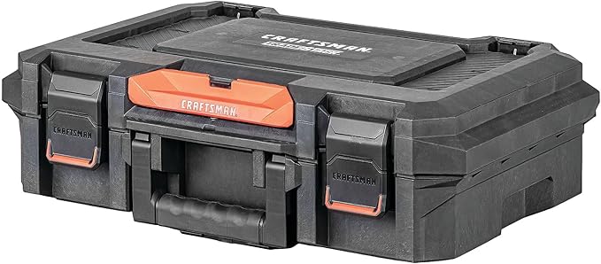CRAFTSMAN TRADESTACK System Tool Box, Water Resistant Tool Storage, with 6 Small Parts Containers, 21 Inch (CMST21415)