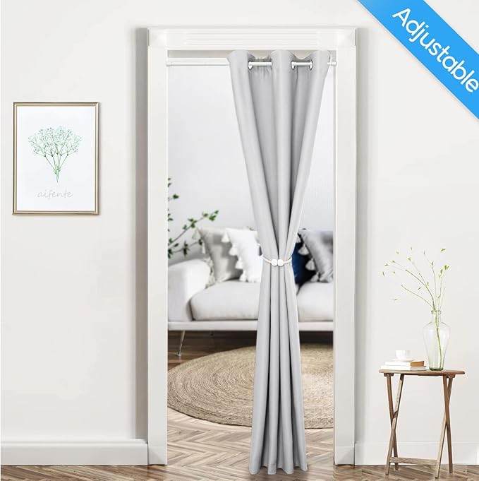 2 Pack Spring Tension Rods 28-45 Inches, 5/8 Inch Diameter White No Drill Spring Loaded Adjustable Extendable, Small Short Tension Curtain Rod for Windows Kitchen Doorway Closet Cupboard