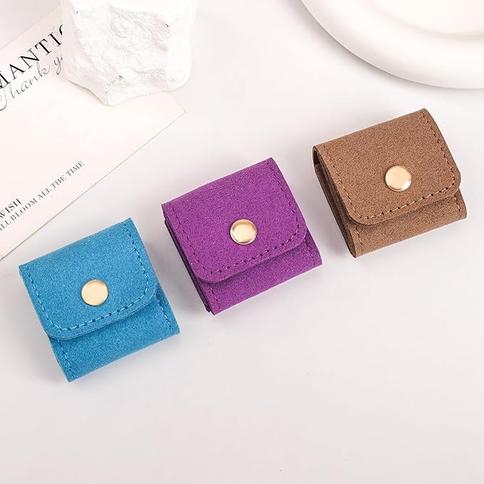 3 Pack Mini Jewelry Organizer, Travel Jewelry Case, Foldable Multifunctional Travel Jewelrys Pouch for Earrings, Necklaces, Rings, Chain Bracelets, Brooches
