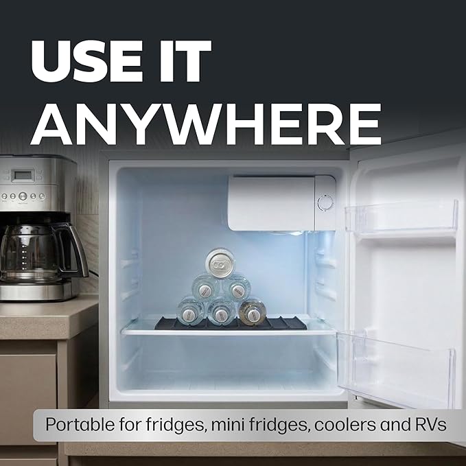 Cooks Innovations Drink Organizer for Fridge, Soda Can Refrigerator Organizers and Storage, Beer-Wine-Water Bottle Holder, Fridge Monkey - Durable Non-Slip&Roll