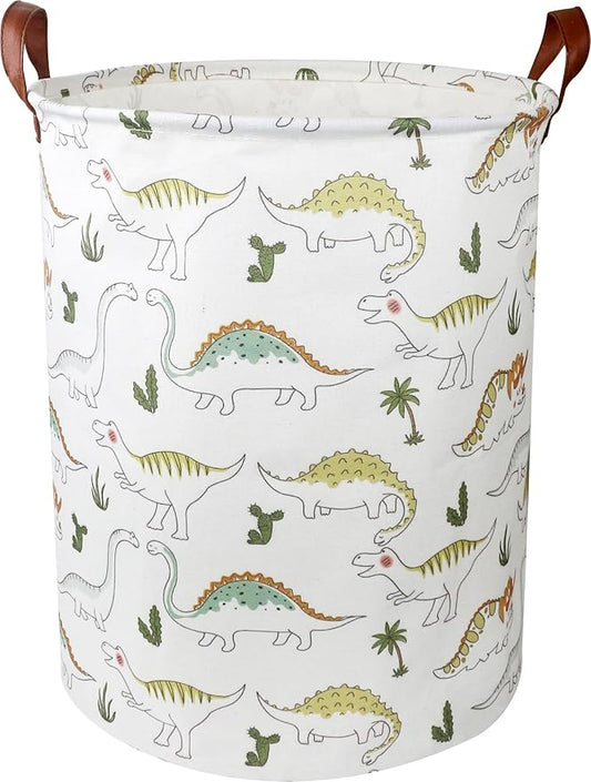 NTAOHAMPER Dinosaur Laundry Hamper, laundry Basket, Waterproof Storage Bin for Bedroom, Clothes Organizer Basket, Room Decor(Light Dinosaur)