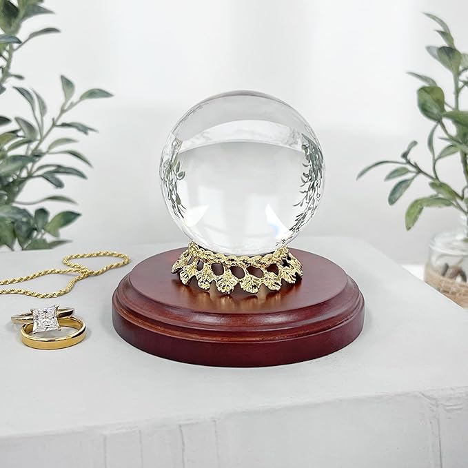 Bard's Gold-toned Egg Stand/Holder, Leaf Motif, 1.125" Diameter, Pack of 6