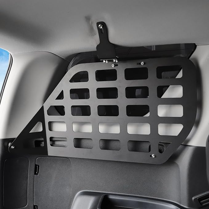 RT-TCZ for 4Runner Rear Window Molle Panel Kit, Trunk Modular Storage Panel System for Toyota 4Runner 2010-2023 Black Storage Accessories 2pcs