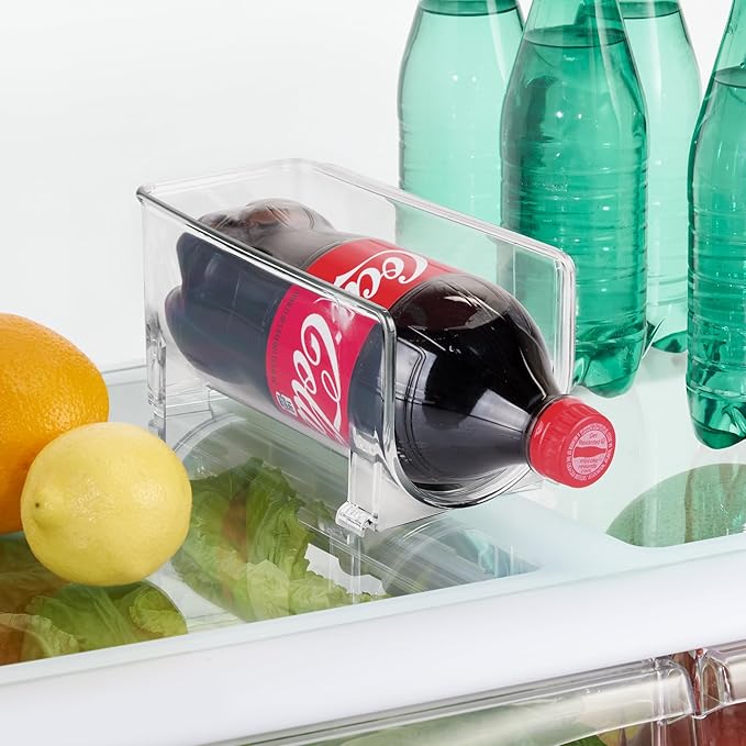 iDesign Stackable Bottle Holder for Water or Wine Bottles– Clear