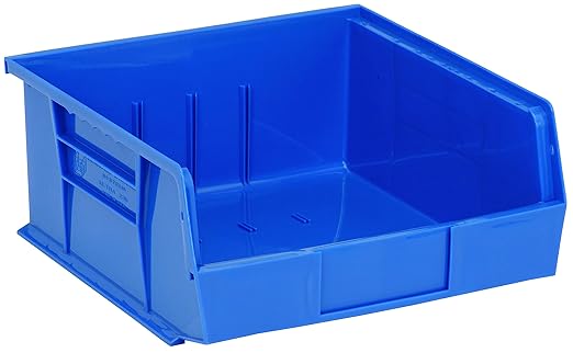 QUANTUM STORAGE SYSTEMS K-QUS235BL-4 4-Pack Ultra-Stack and Hang Bins, 10-7/8" x 11" x 5", Blue