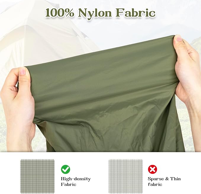 Heavy Duty Nylon Laundry Bag, Extra Large Sleeping Bag Storage Sack, Drawstring Closure with Carrying Handles, Ultra-Light for Camping, Outdoors, Machine Washable