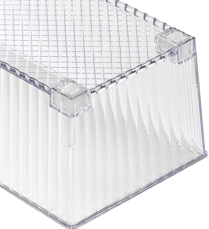 BINO | Plastic Storage Bins with Wheels, Large | THE ROLLER COLLECTION | Clear Storage Bins for Organization | Clear Containers for Pantry | Fridge & Freezer Organizer Bin Cabinet & Pantry Organizers