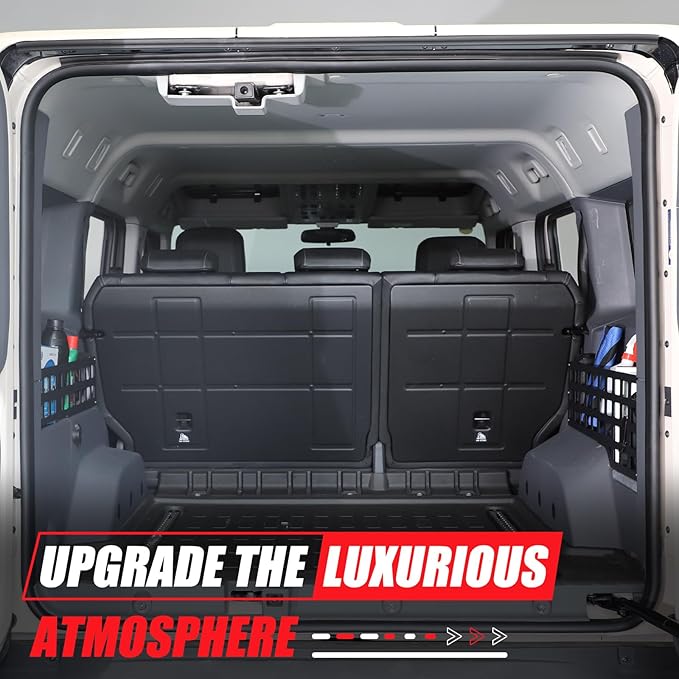 Rear Cargo Rack Trunk Modular Panel Organizers Shelves Compatible with INEOS Grenadier 2022-2025 Trunk Side Molle Storage Rack Basket System Luggage Storage (Left+Right)