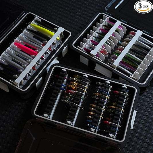 2300 Lure Storage Organize Lures Effortlessly Easy Storage for VIB, Minnow, Pencil Lures, DIY Modular System for Ultimate Customization Gift for Any Angler! (2300 VIB+MINNOW+PENCIL TACKLE)