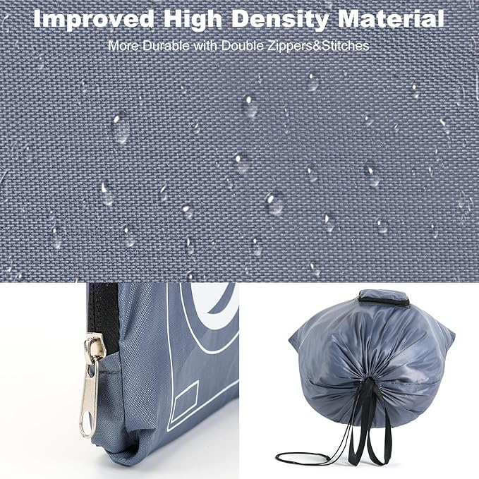 Extra Large Heavy Duty Laundry Bag - 24" x 33", Travel Laundry Bag With Handles for Dirty Clothes