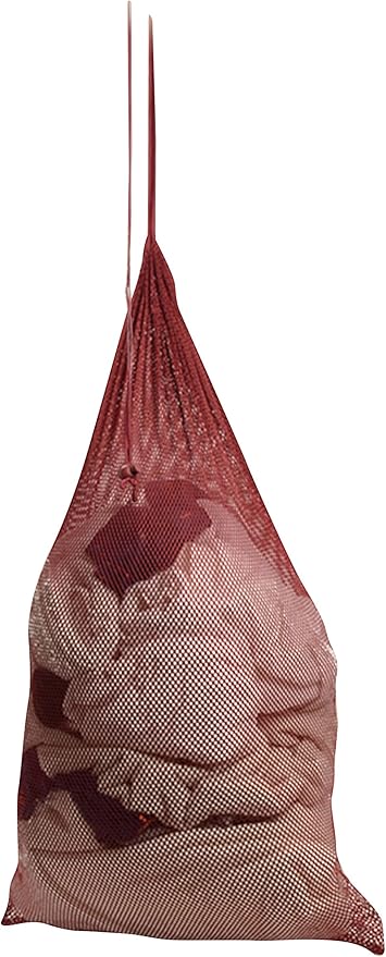 Premium Heavy-Duty Mesh Laundry Bag - Clothes Hamper w/Drawstring - Home & College Essentials Burgundy (36"x24")