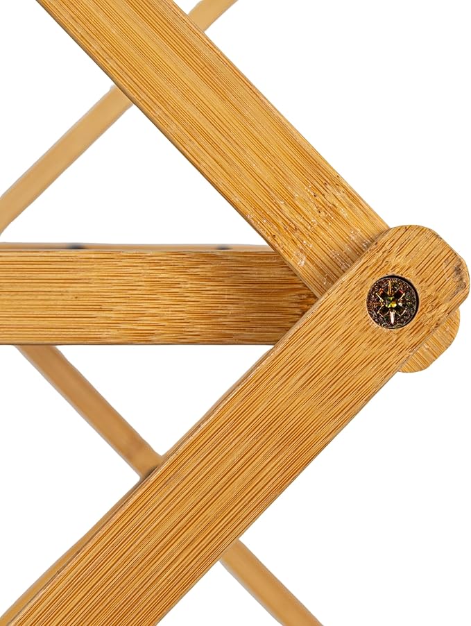 Household Essentials Bamboo Folding Clothes Drying Rack | Large Capacity, 14 Coated Metal Dowels, 28 Feet of Drying Space | Eco-Friendly, Collapsible Indoor Rack for Apartments, Homes & Dorms