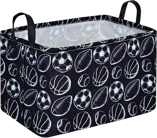MAIZMZ Kids Hamper Storage Bins Organizer Toy Box Laundry Basket Large Canvas Collapsible Chest for Home/Dorm/Kitchen/Pet/Office/Closet/Shelf/Gift Baskets