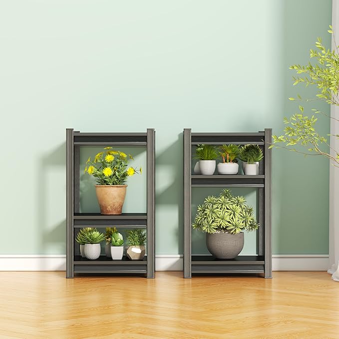 3-Tier Storage Shelves, Adjustable Shelves，KitchenStorage Standing Baker's Racks, Shelving Unit for Kitchen, Living Room, Dinning Room, Coffee Bar (31.5'H×16'W×16'D)