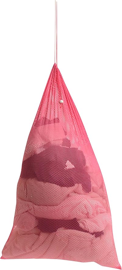 Premium Heavy-Duty Mesh Laundry Bag - Clothes Hamper w/Drawstring - Home & College Essentials Pink (36"x24")