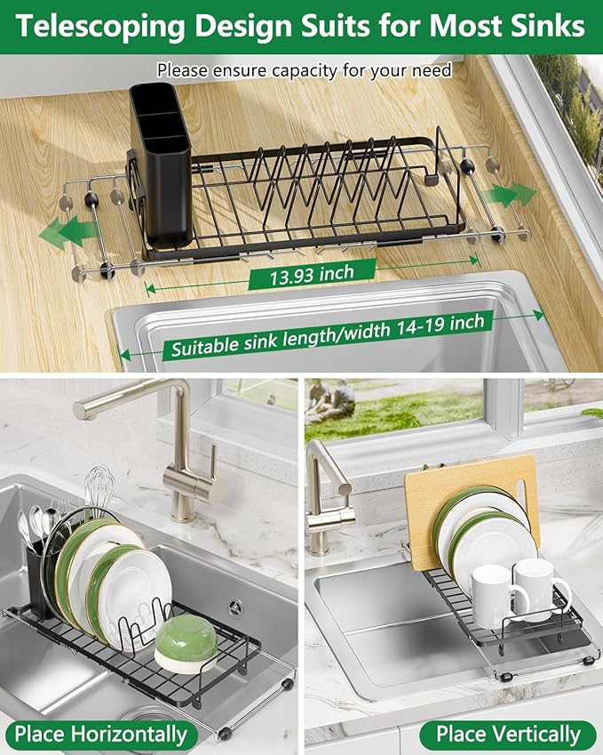 Extendable Dish Drying Rack Small