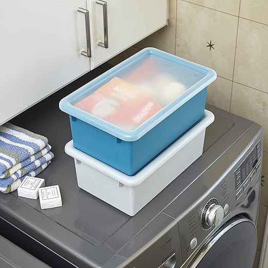 ECR4Kids Cubby Storage Bin with Lid, Multipurpose Organization, Contemporary, 10-Piece