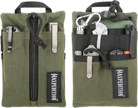 MAXPEDITION Platy Pocket Organizer, Durable EDC Tool Pouch for Men, Neck Wallet with Paracord Lanyard, Holds Flashlight, Multitool, Pen, Notebook
