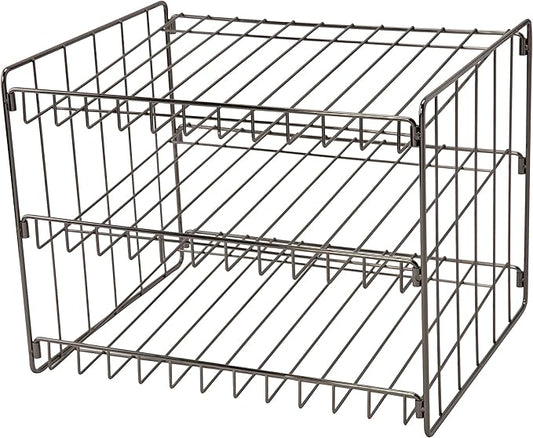 Kitchen Details 3 Tier Can Organizer | Canned Food Storage Rack | Kitchen Cabinet and Pantry Organization | Holds 36 Cans | Space Saving | Onyx