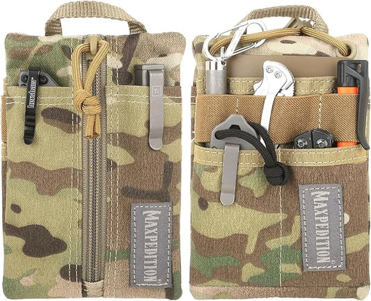 MAXPEDITION Platy Pocket Organizer, Durable EDC Tool Pouch for Men, Neck Wallet with Paracord Lanyard, Holds Flashlight, Multitool, Pen, Notebook