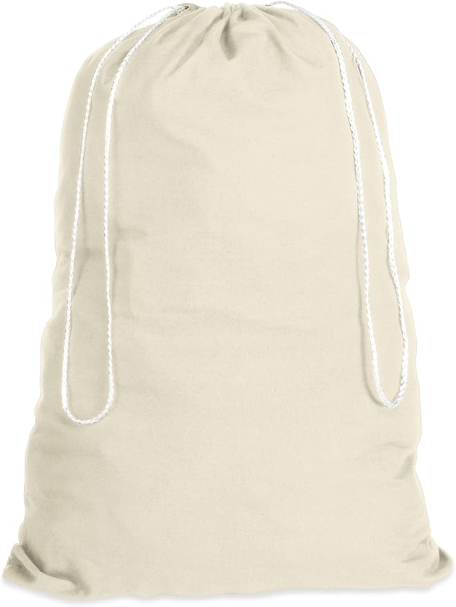 Whitmor Natural Cotton Laundry Bag